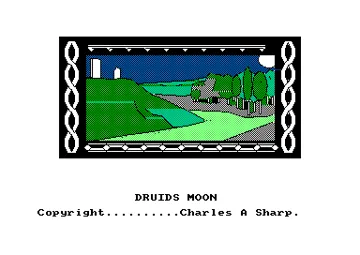 Druids Moon (UK) (1987) screen shot title